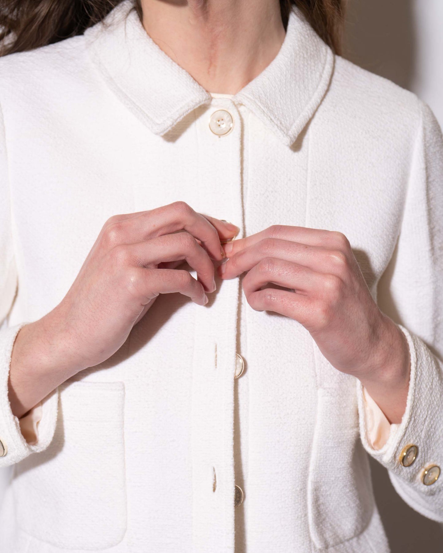 FR34-36 Chanel Spring 1998 Two Pocket Cotton Jacket