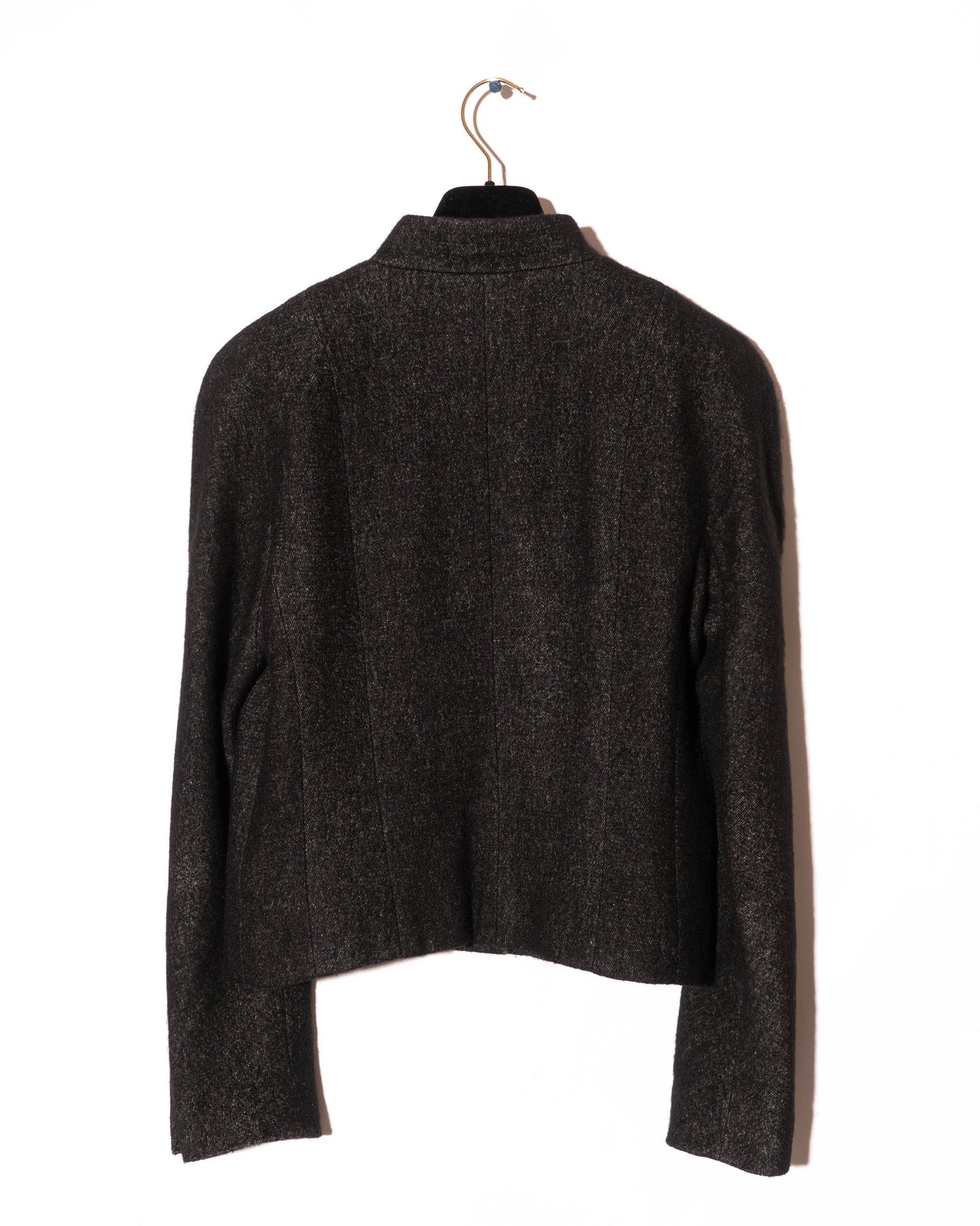 FR38-40 Rare Chanel Pre-Fall 2013 Black Cropped Cashmere Jacket