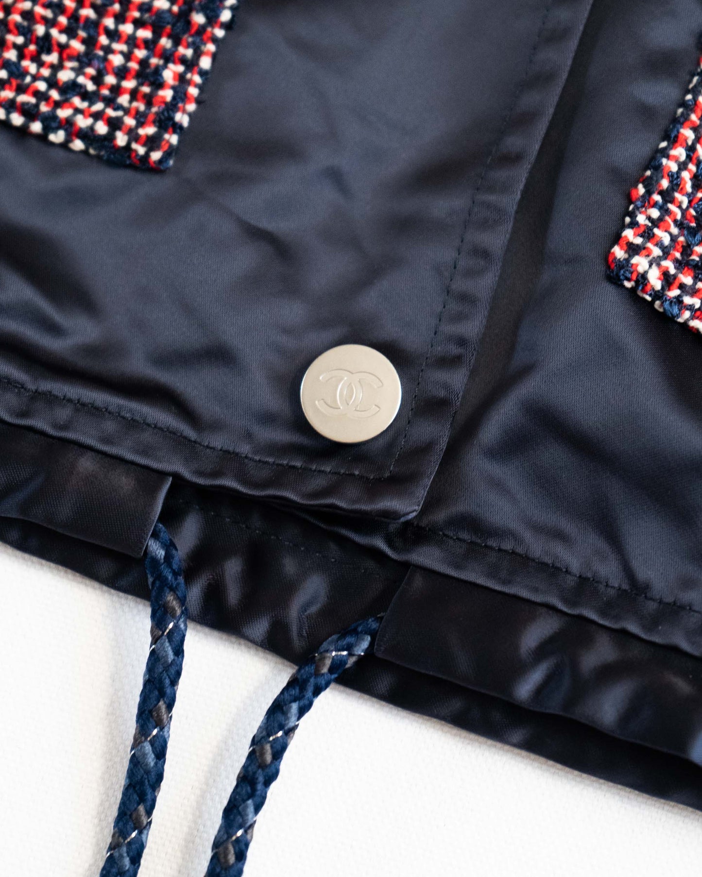 FR36-38 Chanel Spring 2016 Chanel Logo Nylon Jacket