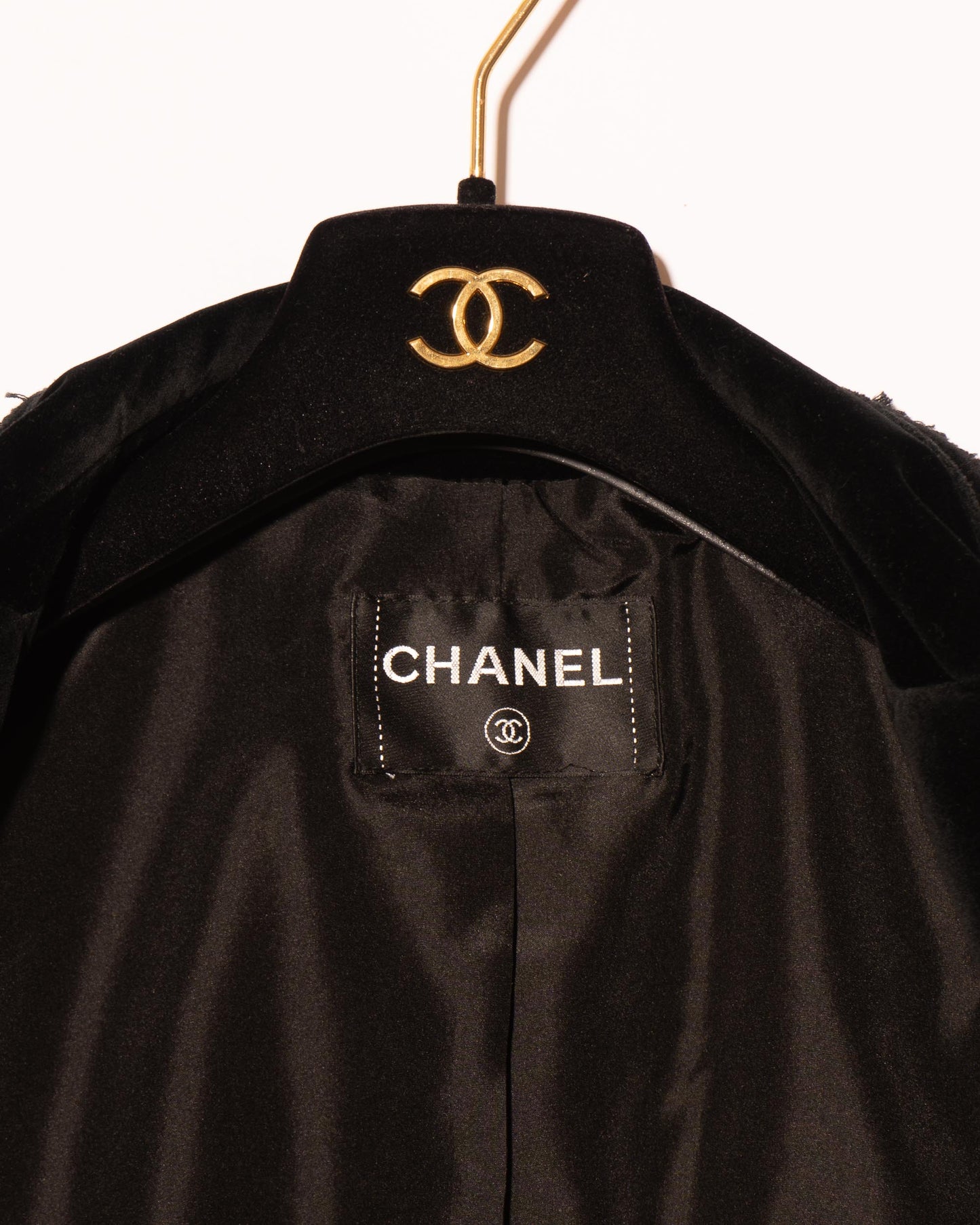 FR42-44 Chanel Spring 2010 Double Breasted Fitted Cut Velvet Jacket