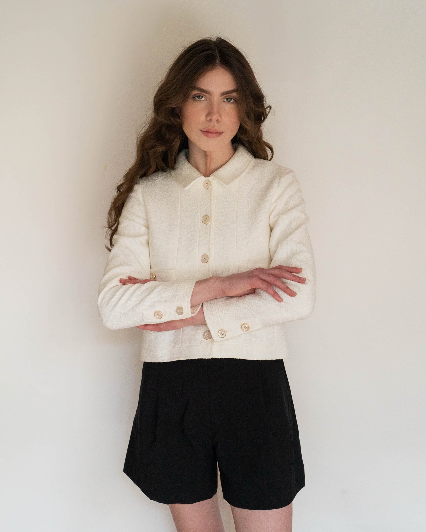 FR34-36 Chanel Spring 1998 Two Pocket Cotton Jacket