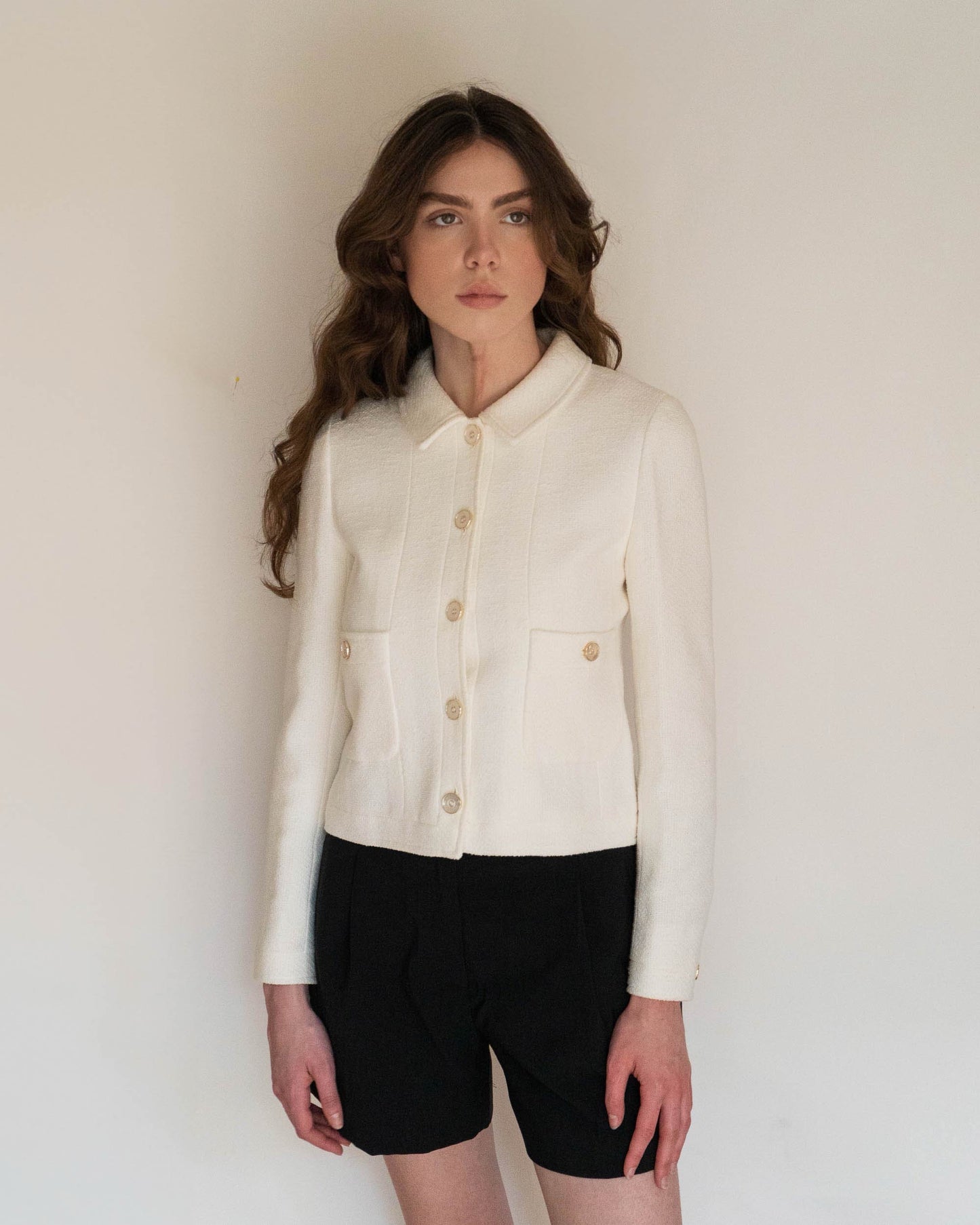 FR34-36 Chanel Spring 1998 Two Pocket Cotton Jacket