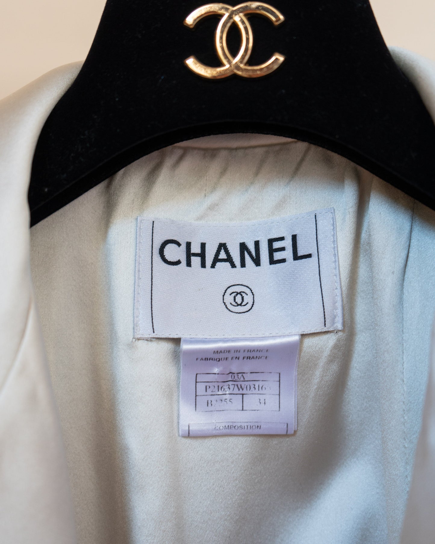 FR34 Rare Chanel Fall 2003 Velvet and Silk Evening Jacket