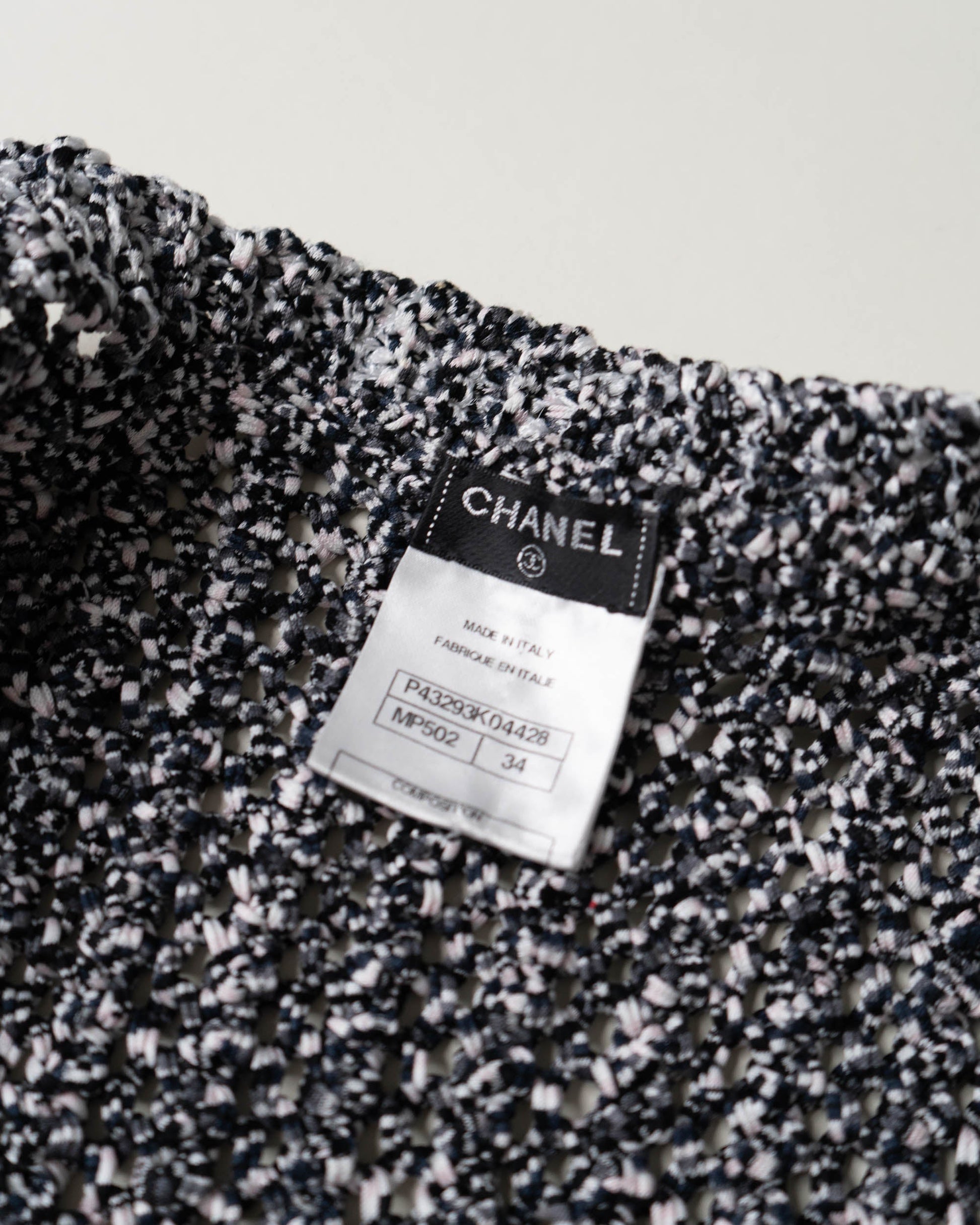 FR34-36 Chanel Spring 2012 Four Pocket Crochet Cardigan Jacket in Gray - Vintage Chanel Jacket -  Jacket - Rarchive.